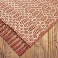 thumbnail image 2 of Better Homes & Gardens Woven Geo 5’x7’ Outdoor Rug - Polypropylene/Polyester - Terra Cotta, 2 of 9