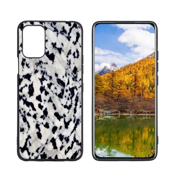 Compatible with LG Q52 Phone Case, Marble-2-121 Case Men Women, Flexible Silicone Shockproof Case for LG Q52