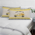 thumbnail image 4 of Yellow Truck Pillow Covers 12"x20", Spring Bees Honey Daisy Black Buffalo Plaid Soft Brushed Microfiber Breathable Throw Pillow Covers, Pillowcase with Zipper for Couch Sofa Bedroom Living Room, 4 of 9
