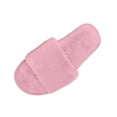 thumbnail image 2 of Gealkoca Fuzzy House Slippers for Women Soft & Comfortable Womens Slippers with Open Toe Solid Color Casual Slip on Footwear for Indoor & Outdoor, 2 of 8