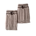 thumbnail image 4 of Puños para botas Yuarrent Fácil de combinar Trigo Hebilla Moldeador Manga de pantorrilla Calentador de piernas Calcetín Suministros térmicos Beige, 4 of 6