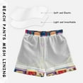 thumbnail image 3 of FORMRS Boys Swim Trunks Quick Dry Mesh Liner Boardshorts Sizes XS-XL, Blue Jam, 3 of 7