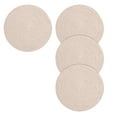 thumbnail image 1 of eloria Set of 4 Cotton Placemat Round Placemats Heat-Resistant Stain Resistant Table Mats for Dining Tables Rustic Table Mats Table Decor for Weddings Parties, Holidays, 1 of 4