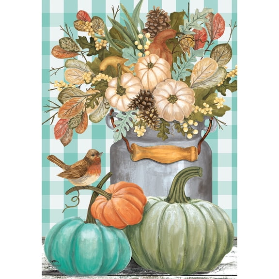 Briarwood Lane Fall Garden Flag 12x18 For Outdoor Pastel Pumpkins For Fall Garden Flag Flags For Outside