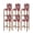 Red, variant on Red Black Grey Bar Stool Covers Set of 6, Moire Modern Artwork Abstract Stretch Washable Bar Chair Covers with Backs, Removable Pub Counter Height Chair Cover for Kitchen Dining Room Cafe