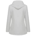 thumbnail image 4 of Women Plush Rain Outdoor Hooded Raincoat Windproof Jacket Coat, 4 of 6