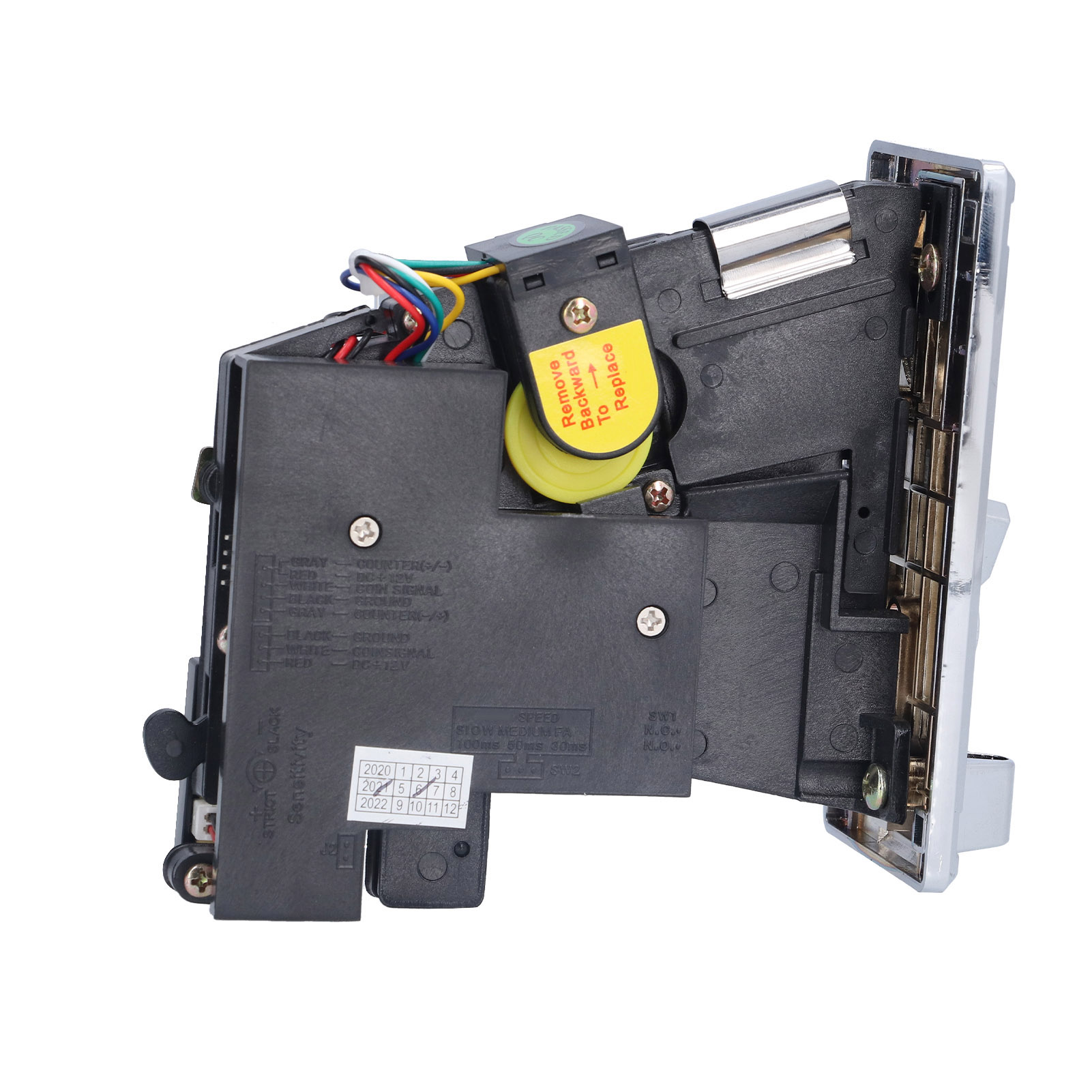 Coin Acceptor CPU Comparison Electronic Selector for Arcade Game Vending MachineSilver Gray