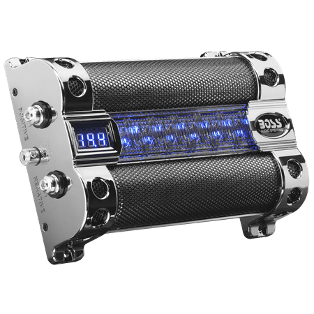BOSS Audio CAP8 8 FARAD LED Digital Voltage Car Audio Power Capacitor