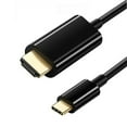 thumbnail image 2 of Idealforce 6' USB C to 4K HDMI Video Converter Adapter Cable, Black, 2 of 4