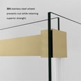 thumbnail image 6 of Vinnova Spezia 48" W x 76" H Double Sliding Frameless Glass Shower Enclosure in Gold, 6 of 12