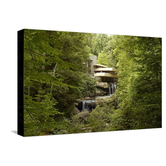 Art.com Falling Water Stretched Canvas Print Wall Art, 18" x 12"