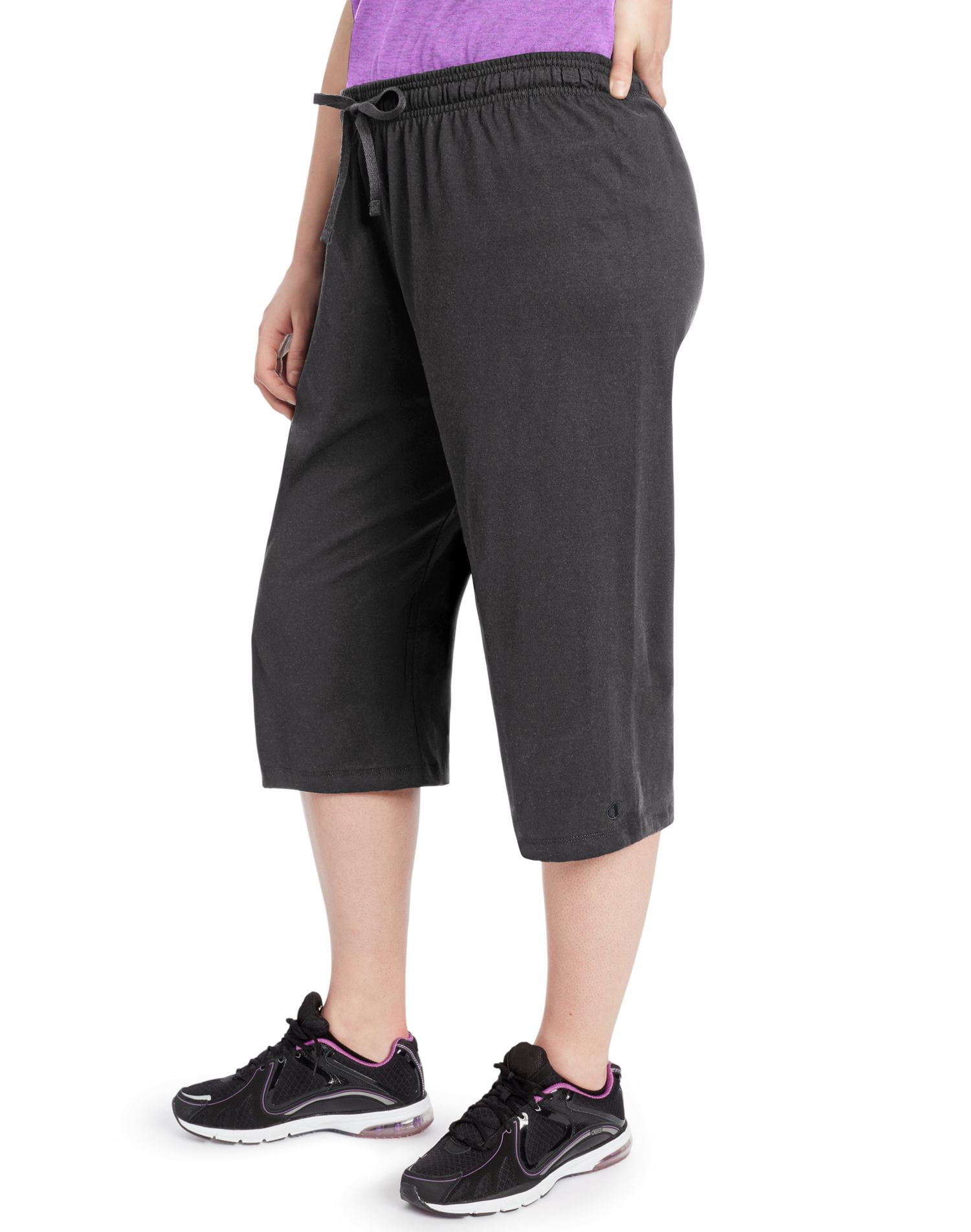 Champion Women`s Plus Jersey Capris, 1X 