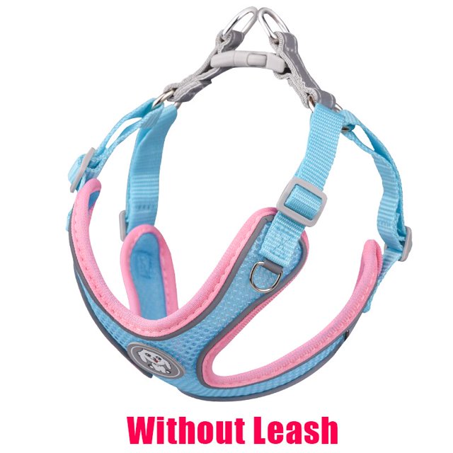 Reflective Nylon Pet Dog Harness For Small Large Dogs Breathable Adjustable Pet Cat Vest Outdoor Walking Dogs Chest Strap