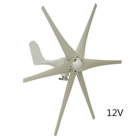 Electric 6 Nylon Fiber Blades Max 800W 12V/24V/48V Wind Turbine Generator Windmill Power Generator Green Energy Generating Aerogenerator (Excluding (Best Generator For Wind Turbine)