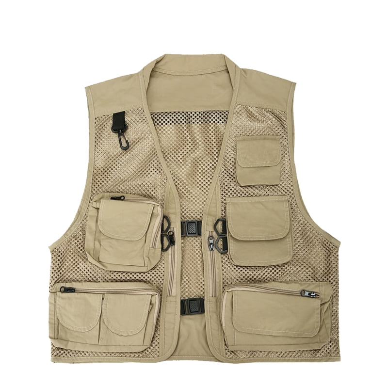 Men's Mesh Fishing Vest, Professional Fishing Waistcoat with Breathable
