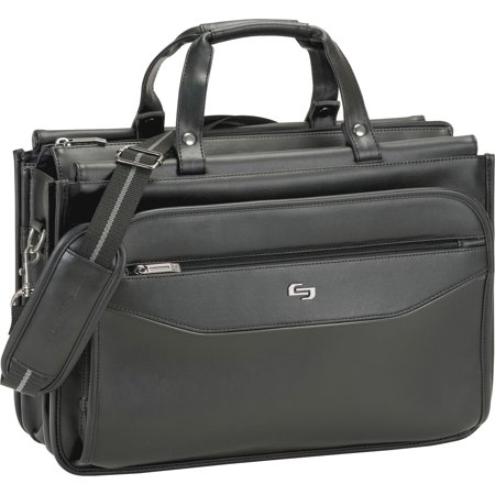 UPC: 0030918009222 | Solo USLCLS3464 US Luggage Triple Gusset Laptop Briefcase 1 Black