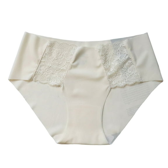 Women Lace Underwear Seamless Low Waist Briefs Soft Stretchy No Show Bikini Panties Female Invisible Slip Underpants