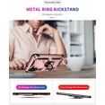 thumbnail image 3 of Grade Drop Impact for Samsung Galaxy A13 5G Case Galaxy A13 Case 360 Metal Rotating Ring Kickstand Holder  Heavy Duty Shockproof Case for Galaxy A13 5G Phone Case (Rose Gold), 3 of 8