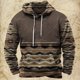 thumbnail image 3 of Sudadera con capucha y estampado vintage para hombre, estilo étnico, para otoño e invierno, ropa informal de gran tamaño para hombre, jersey de calle diario, 3 of 5