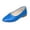 Blue, variant on Women’s Pointed Toe Slip On Ballet Flats, Solid Color Faux Leather Casual Flat Shoes, Soft Non Slip Low Heel Walking Shoes for Daily Office Wear Red 7