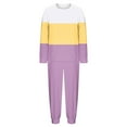 thumbnail image 3 of yillto Women Fleece Lounge Sets Long Sleeve Pajama Set Casual 2 Piece Pjs Outfit Fall Winter Sleepwear, 3 of 7