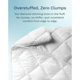 thumbnail image 3 of Microfiber All Seasons Down Alternative Quilted Comforter - Cooling Breathable Premium Soft Reversible Microfiber Duvet Blanket, White, King/California King, 3 of 8
