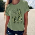 thumbnail image 2 of Camiseta de mujer Camisetas divertidas y lindas de manga corta Camiseta con estampado de bandera del Día de la Independencia Tops Blusa Regalo para mujer Pompotops hfajkhk130540, 2 of 8