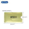 thumbnail image 2 of Uxcell Protector NFC Holder RFID Blocking Credit Card Sleeves Yellow 20Pack, 2 of 5