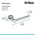 thumbnail image 2 of KRAUS Elie™ Bathroom Toilet Paper Holder, Chrome Finish, 2 of 7