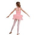 thumbnail image 2 of YIZYIF Kids Girls Ballet Dance Costume Rhinestone Sheer Mesh Patchwork Leotard Latin Dance Skirted Bodysuit Pink 14, 2 of 7