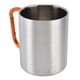 thumbnail image 5 of Taza de acero inoxidable de 360 ​​ml, doble pared, asa cómoda, superficie brillante, exquisita y duradera taza de café de acero inoxidable, asa naranja, 5 of 10