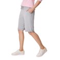 thumbnail image 2 of Hanes Shorts Deportivos Bermuda de French Terry para Mujer, Acero Claro, Talla Mediana EE. UU., 2 of 6