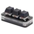 thumbnail image 1 of Mini Teclado De 3 Teclas, Interfaz USB De Mano De Obra Fina ABS, Teclado Programable Personalizado, Botones Configurables Con Luz RGB Para El Hogar, 1 of 7