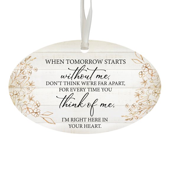 LifeSong Milestones Oval Memorial Ornaments Christmas Decorations for Tree - Daughter I Thought of You