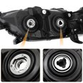 thumbnail image 2 of Headlights For 2010 2011 Toyota Camry Black LE SE XLE Headlamps Pair Left+Right, 2 of 4