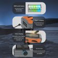 thumbnail image 4 of BotaniNest 4 Color Solar & Hand Crank Emergency Radio With 8000mAh Power Bank IPX3 Water FM/AM/WB Receiver & LED Flashlight (Model 328) Orange/Green/Black/Gray, 4 of 6