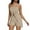 Beige, variant on Women Y2k 2 Piece Pants Set Strapless Off Shoulder Tube Tops High Waist Shorts Set Summer Outfits