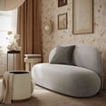 thumbnail image 7 of Carraway Grey Upcycled Chenille Loveseat, 7 of 7