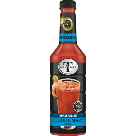Mr & Mrs T Horseradish Bloody Mary Mix, 1 L Bottle, 1 Count (Pack of (Best Bottled Bloody Mary Mix)