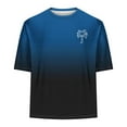 thumbnail image 4 of T Shirts for Men Clearance under $5 Short Sleeve Round-Neck Casual Print Sports Blouses Shirts, 4 of 4