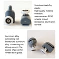 thumbnail image 4 of tredstone 6pcs/set Versatile Application Shower Door Pulleys Various Glass Door Bottom Runners, 4 of 6
