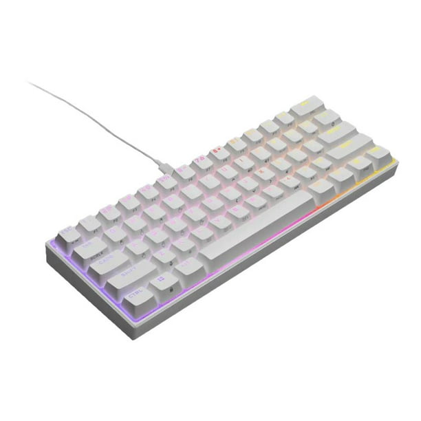 K65 RGB MINI 60% メカニカルキーボード ホワイト K65 RGB MINI 60% Mechanical Gaming Keyboard — CHERRY MX