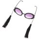 thumbnail image 2 of Gafas de sol redondas vintage con borlas únicas para cosplay y fotos, 2 of 8