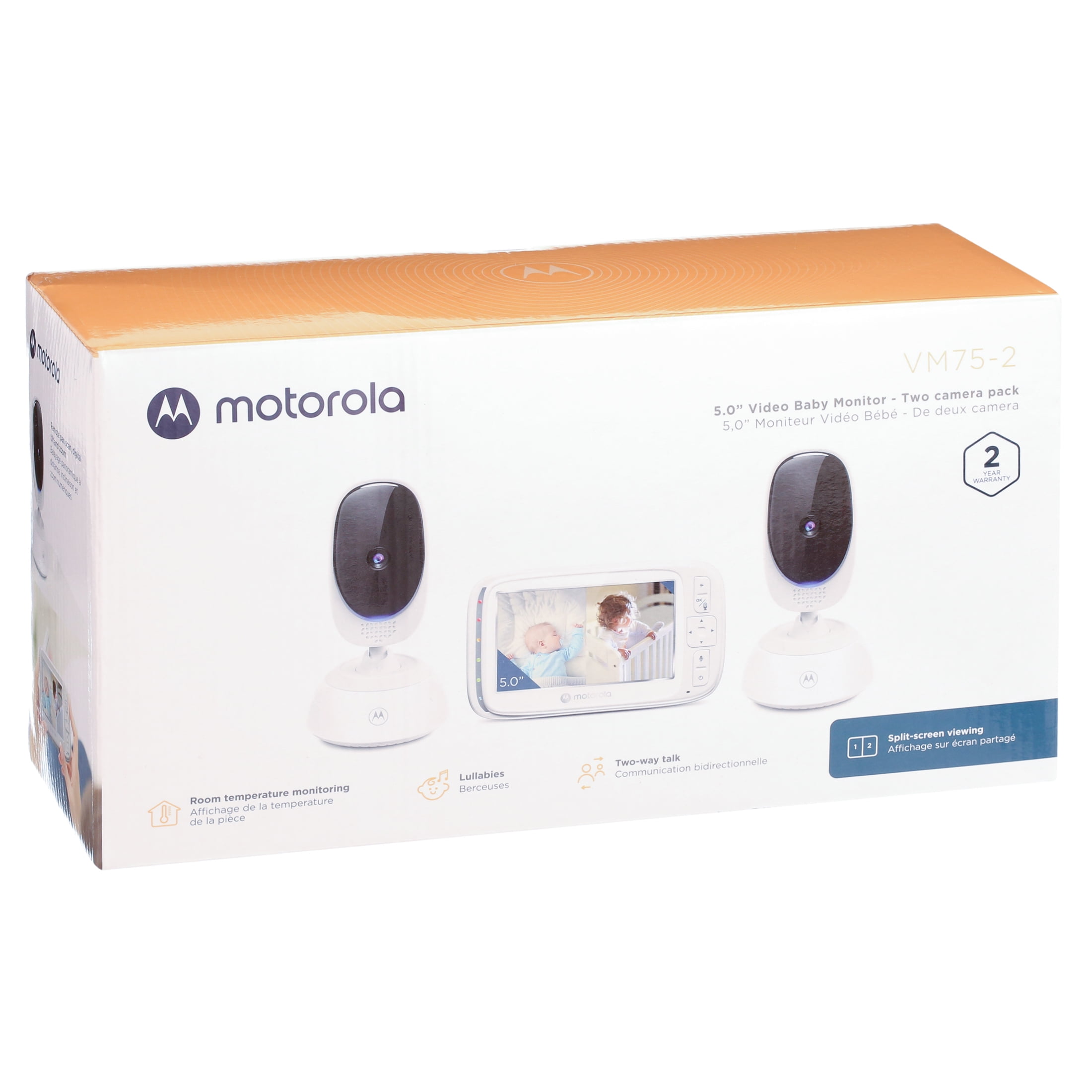 Motorola VM75 Video Baby Monitor, 5" Color Screen, Two-Way Talk