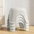 thumbnail image 4 of 6 Inch Step Stool for Kids Adults, Plastic Short Chair, Non-slip Kitchen Stool, Kids Step Stool, Sturdy and Versatile Foot Stool for Bathroom, Kitchen, Bedroom, 4 of 6
