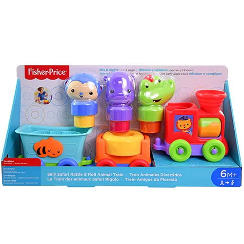 fisher price toy train with animals