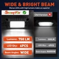 thumbnail image 4 of Lámpara LED SnowyFox para porche, exterior de aluminio, 12 V, 750 lm (paquete de 2), 4 of 8