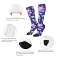 thumbnail image 5 of Fotbe White Skull Flower print Women's Men's Novelty Crew Socks Cotton Socks Knee High Socks for Walking,Running,Nurses,Pregnancy, 5 of 8