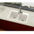 thumbnail image 5 of Elkay Elx250r Quartz Luxe 33" Double Basin Kitchen Sink For Drop-In Installation -, 5 of 5