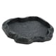 thumbnail image 5 of Cuenco alimentador de plato de agua y comida de roca de reptil duradero de resina para lagarto tortuga (verde M), 5 of 5